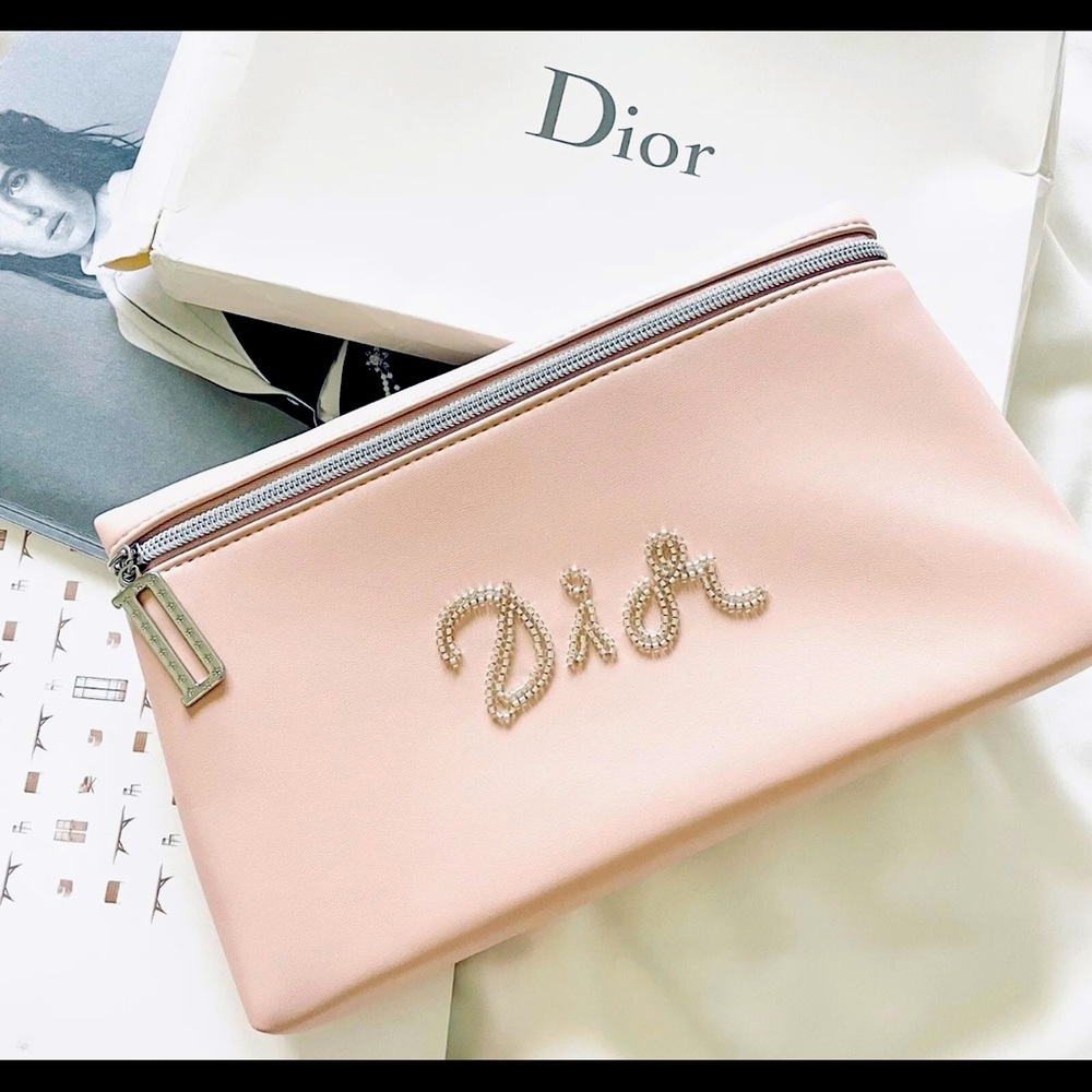 Dior cosmetic bag Pink 🌟Gorgeous style
